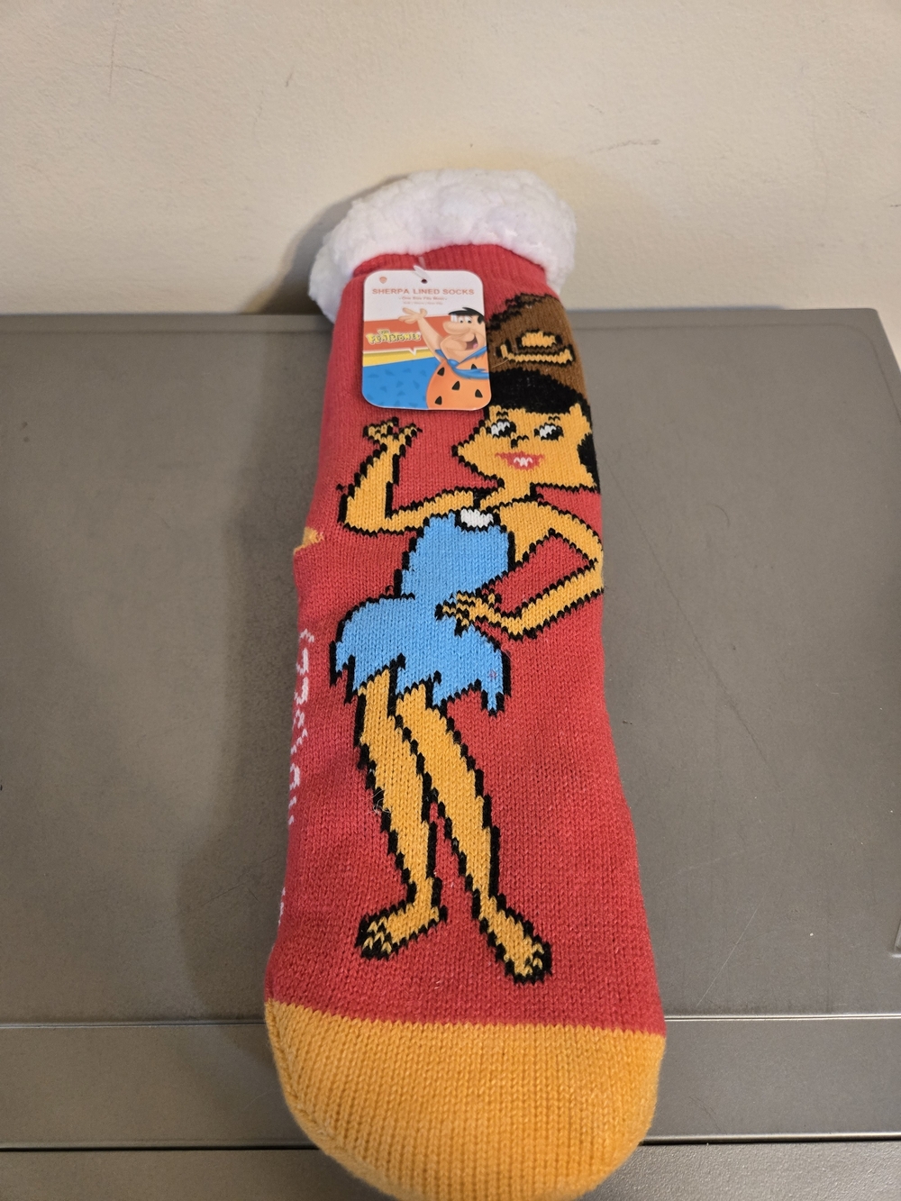 Women's Fred Flintstone Sherpa Lined Socks